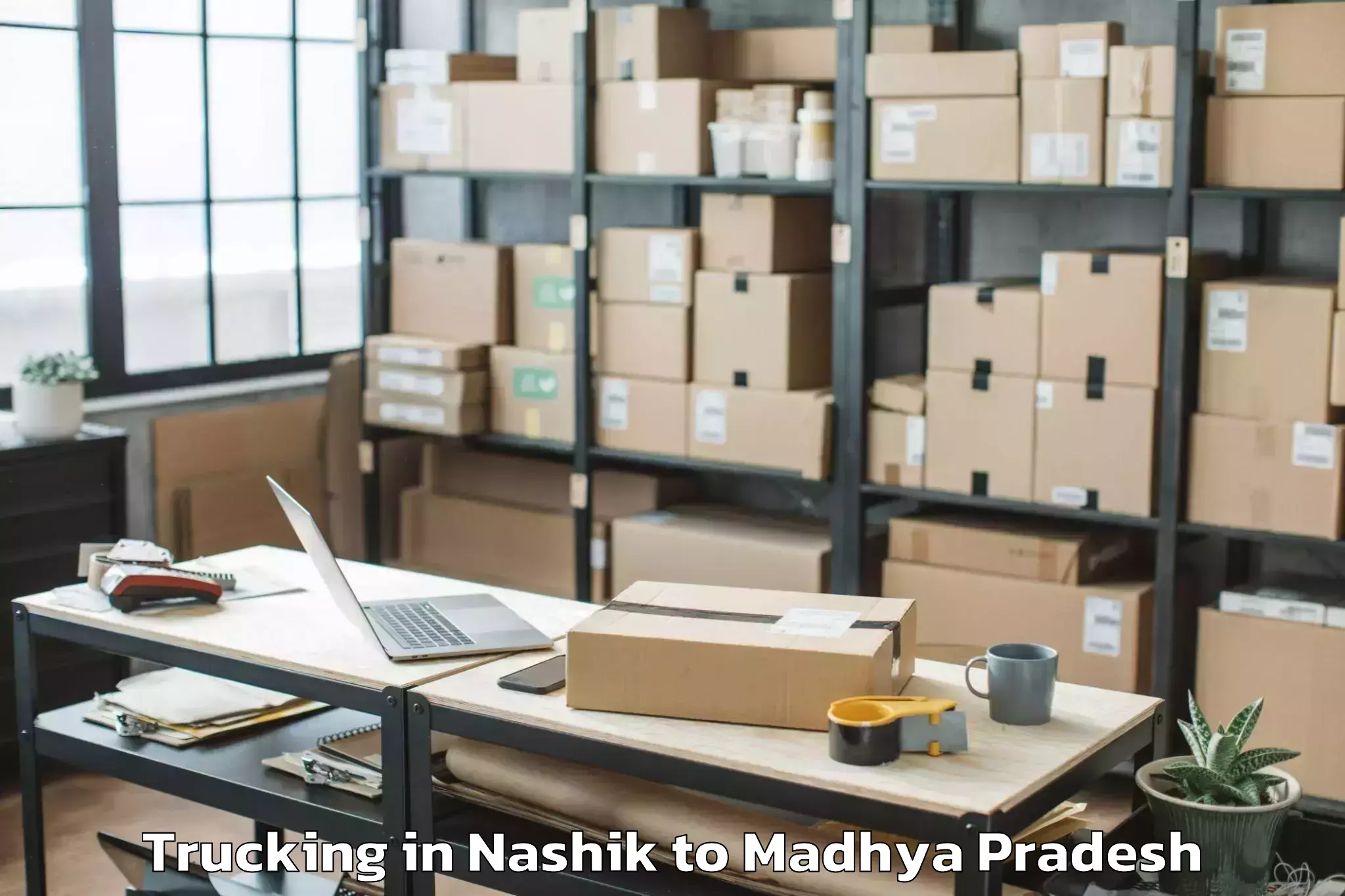 Top Nashik to Khilchipur Trucking Available